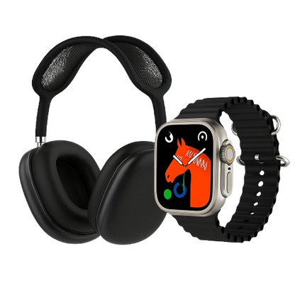 C9 Ultra 2 Smart Watch + TWS Headphones | Bluetooth Calling & Fitness Tracker Watch
