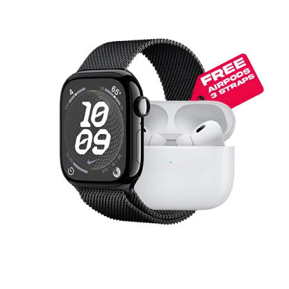 S9 Pro Max Smart Watch with Wireless Earbuds | Series 9 Combo with 2 Straps | Bluetooth Calling & Fitness Tracker